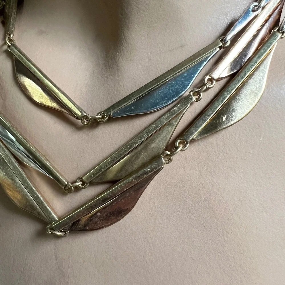 RLM Soho Mixed Metal Layered‎ Necklace OS Excellent